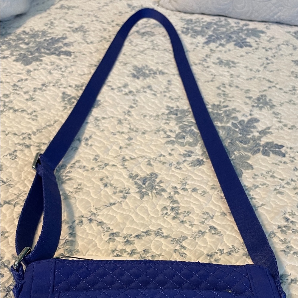 Vera Bradley Quilted Messenger Bag in Royal Blue - Picture 6 of 6